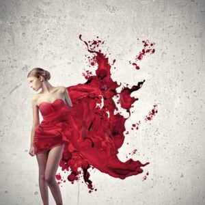 Paint Red Dress