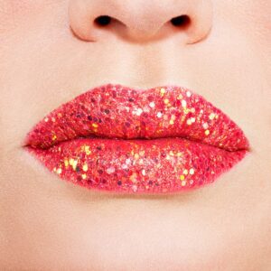 Pink Glitter Lips