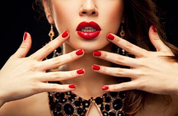 Red Nails and Lips