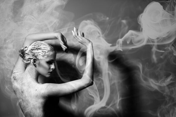 Nude Women with Smoke