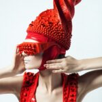Portrait Fashion Women in Red